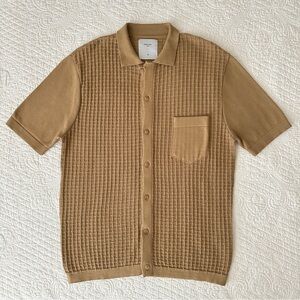 Tan Short Sleeve Men's Shirt